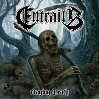 Entrails - Raging Death vinyl cover