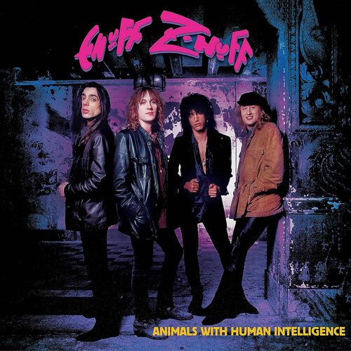 Enuff Z'nuff - Animals With Human Intelligence (Blue/Red Splatter) vinyl cover