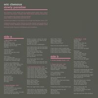 Eric Chenaux - Slowly Paradise vinyl cover