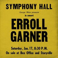 Erroll Garner - Symphony Hall Concert vinyl cover