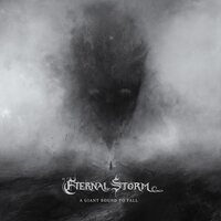 Eternal Storm - Giant Bound To Fall (Red, Pink & Brown Splatter With Card & Patch) vinyl cover