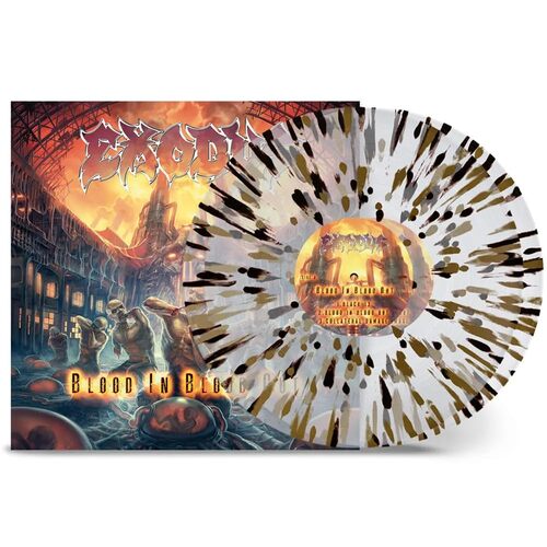Exodus - Blood in Blood Out 10th Anniversary (Clear Gold Black Splatter) vinyl cover