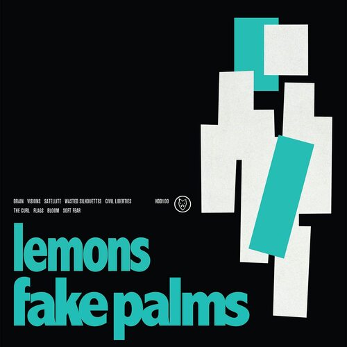 Fake Palms - Lemons (Aqua Blue & Black Swirl)