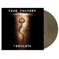 Fear Factory - Obsolete (Clear & Black Marble) vinyl cover