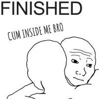 Finished - Cum Inside Me Bro vinyl cover