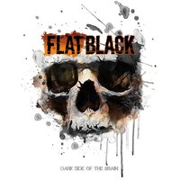 FLAT BLACK - DARK SIDE OF THE BRAIN vinyl cover