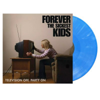 Forever the Sickest Kids - Television Off, Party on (Marble Blue) vinyl cover