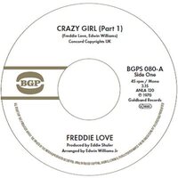 Freddie Love - Crazy Girl Part 1 Crazy Girl Part 2 vinyl cover