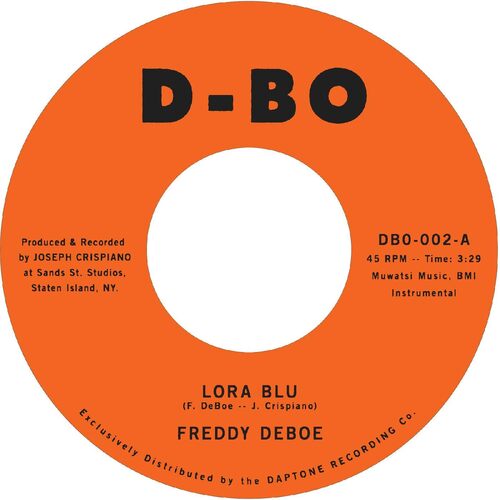 Freddy DeBoe - Lora Blu b/w Lost at Sea vinyl cover