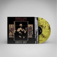 Front Line Assembly - Caustic Grip: 35th Anniversary (Caustic Yellow) vinyl cover