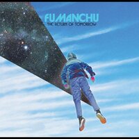 Fu Manchu - The Return Of Tomorrow (Blue & White / Black Galaxy) vinyl cover