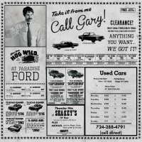 Gary - Used Cars / Wish You Were Hair vinyl cover