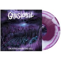Gates to Hell - Death Comes to All (Purple/White Swirl) vinyl cover