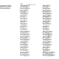 Gerhard Ruhm - Blumenstuck vinyl cover