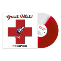 Great White - Recover (Red/White Split) vinyl cover