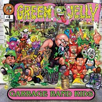 Green Jelly - Garbage Band Kids (Pink and Green Haze) vinyl cover