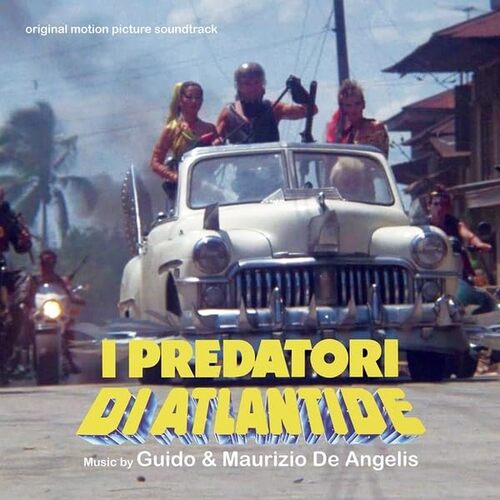 Guido De Angelis & Maurizio De Angelis - I Predatori Di Atlantide Original Soundtrack (Marble Blue & White) vinyl cover