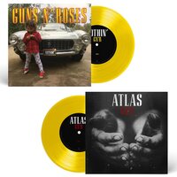 Guns N' Roses - Nothin' / Atlas (Canary Yellow 7") vinyl cover