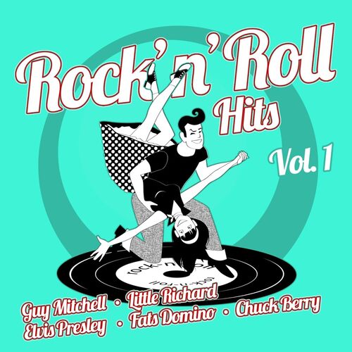 Guy Mitchell, Frankie Avalon, Buddy Holly, Little Richard, Elvis Presley, Fats Domino, and more - Rock'n'Roll Hits Vol. 1 vinyl cover