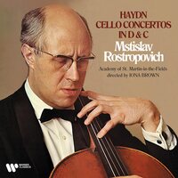 Haydn & Mstislav Rostropovich - Haydn: Cello Concertos In D & C vinyl cover