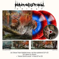 Heaven Shall Burn - Heimat (Deluxe Transparent Red & Blue Splatter) vinyl cover