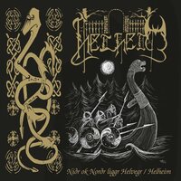Helheim - Nidr Ok Nordr Liggr Helvegr / Helheim (Gold) vinyl cover