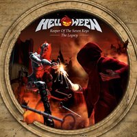 Helloween - Keeper Of The Seven Keys: The Legacy (Red orange/ white marbled) vinyl cover
