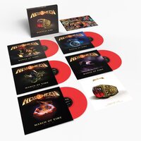 Helloween - March of Time The Best of 40 Years (Red) vinyl cover