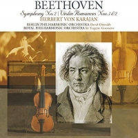 Herbert Von Karajan - Beethoven: Symphonies 2 / Violin Romances 1 & 2 vinyl cover