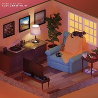 Hotline Sehwani & Emunator - Video Game Lofi: Cozy Games Vol. 01 Original Soundtrack vinyl cover