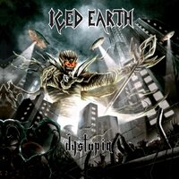 Iced Earth - Dystopia (Marbled Red & Black in Special Cover) vinyl cover