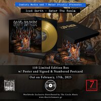 Iced Earth - Enter The Realm (Luxurious Box Embossed in Gold) vinyl cover