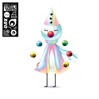 Iglooghost - Clear Tamei / Steel Mogu (Grey Marbled) vinyl cover