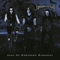 Immortal - Sons Of Northern Darkness Black & Blue Swirl vinyl cover