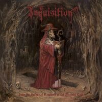 Inquisition - Into The Infernal Regions Of The Ancient Cult Ltd. Ed. Gold & Red Marble . vinyl cover