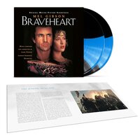 James Horner/London Symphony Orchestra - Braveheart Soundtrack (Blue/Black Stripe) vinyl cover