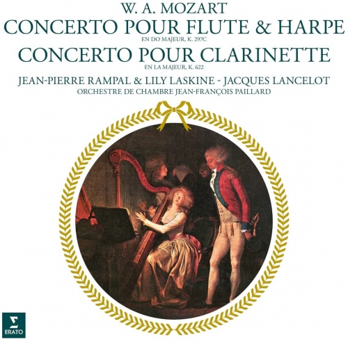 Jean-Francois Paillard - Mozart: Concerto For Flute & Harp Clarinet Concerto vinyl cover