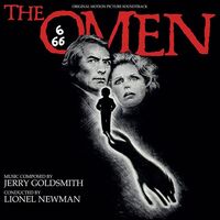 Jerry Goldsmith - The Omen Soundtrack (Red With Black Splatter) vinyl cover