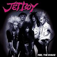 Jetboy - Feel The Shake (Pink/Black Splatter) vinyl cover