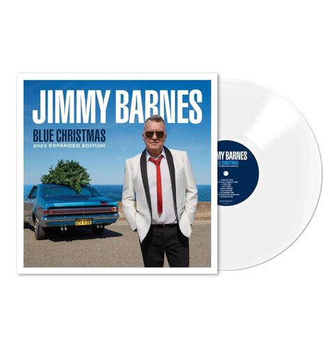 Jimmy Barnes - Blue Christmas (White) vinyl cover