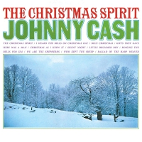 Johnny Cash - The Christmas Spirit Translucent Blue Audiophile vinyl cover