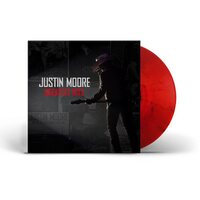 Justin Moore - Greatest Hits (Red Smoke) vinyl cover