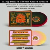 King Gizzard And The Lizard Wizard - Music To Kill Bad People To: Demos Vol 1 / Music To Eat Bananas To: Demos Vol 2 vinyl cover