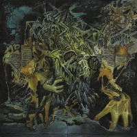 King Gizzard & The Lizard Wizard - Murder Of The Universe Transparent Green W/mustard Yelow S vinyl cover