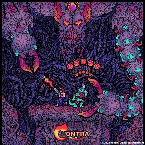 Konami Kukeiha Club - Contra: ReBirth Original Soundtrack vinyl cover