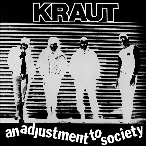 Kraut - An Adjustment To Society (Black/White Splatter) vinyl cover