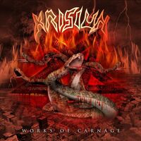 Krisiun - Works Of Carnage (Transparent Red) vinyl cover