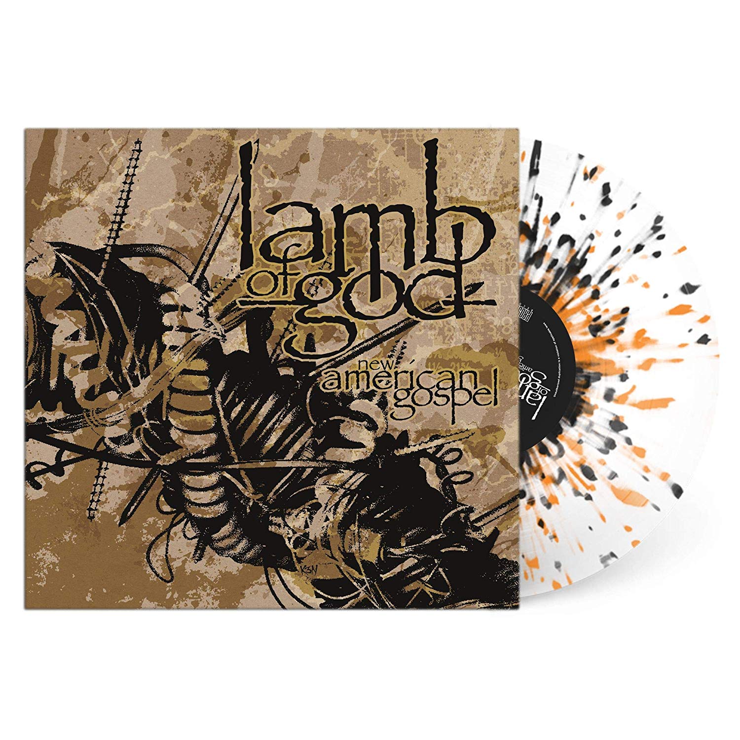 Lamb Of God - New American Gospel Splatter Series vinyl cover