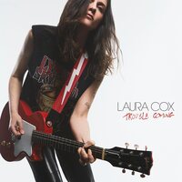 Laura Cox - Trouble Coming (Marbled White & Black) vinyl cover
