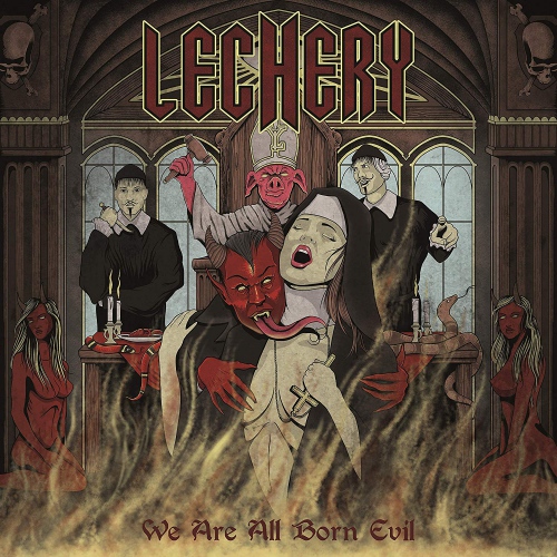 Lechery - We Are All Born Evil vinyl cover